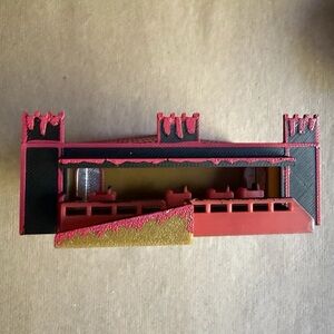 Train layout scale N Carnival carousel car kids 
Amusement  thrill ride haunted